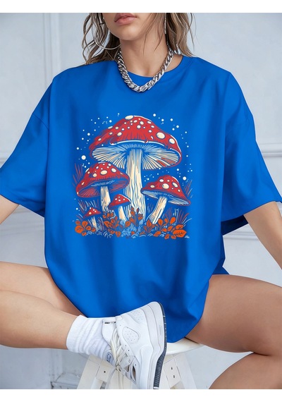 Noıssey Urban Pop Graphic Kadın Tişört Koleksiyonukod 5086 Saks