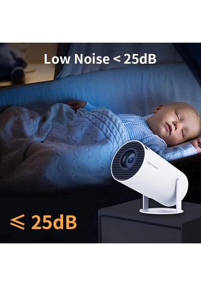Ayrex Limimart 5g Wifi Projektör, 4k Destek, 130 '' Ekranlı 5.0 Bluetooth Hoparlör, Otomatik Keystone Düzeltme, Andr