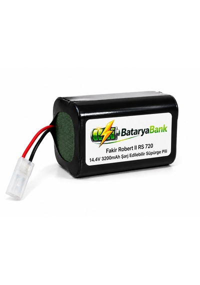 Bataryabank Fakir Robert II RS 720 Uyumlu Şarj Edilebilir Süpürge Pili 14.4v 3200mah Li-ion Batarya
