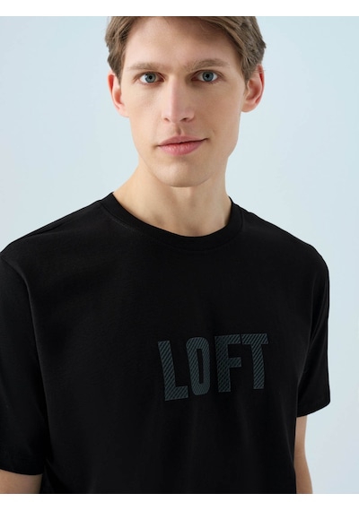 Loft Siyah Erkek T-shirt Lf2038461 Siyah