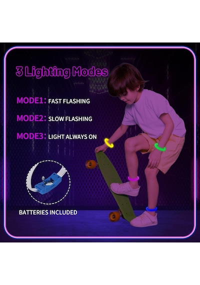 Festival &amp Parti Led Bileklik 3 Farklı Mod Işıklı 1 Adet