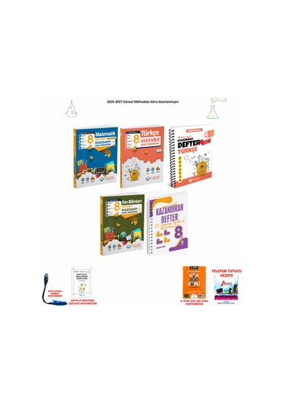 Çanta 8. Sınıf Lgs Tüm Dersler 157 5 Kitap Seti