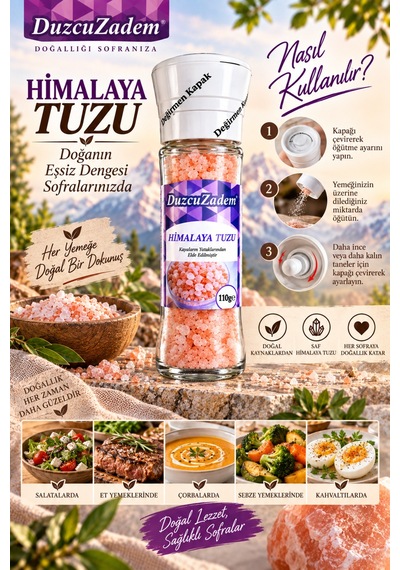 Himalaya Tuzu Değirmen Kapaklı 110 Gr