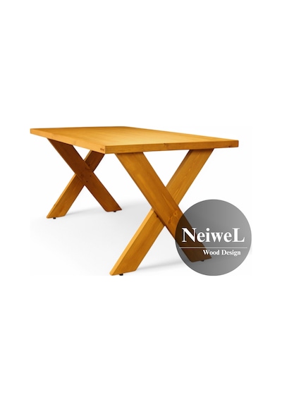 Neiwel Odes Doğal Ahşap Toplantı Masası x 80 x 200 Açık Ceviz