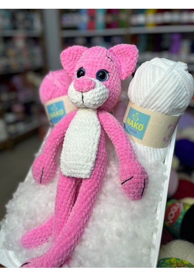Amigurami Pembe Panter Uyku Arkadaşı 046 - Pembe