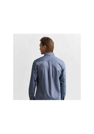Gant Erkek Lacivert Regular Fit Düğmeli Yaka Oxford Gömlek-24292