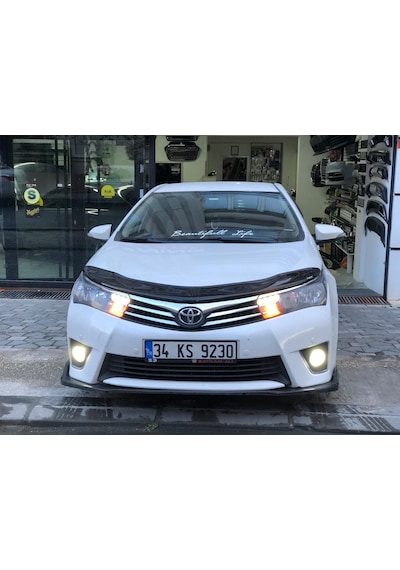Toyata Corolla Uyumlu Kaput Rüzgarlığı 2013 Sonrası Parlak Siyah
