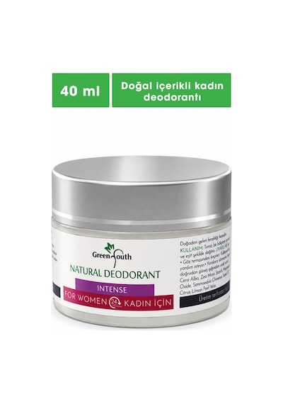 Green Youth Intense Natural Kadın Krem Deodorant 40 ML