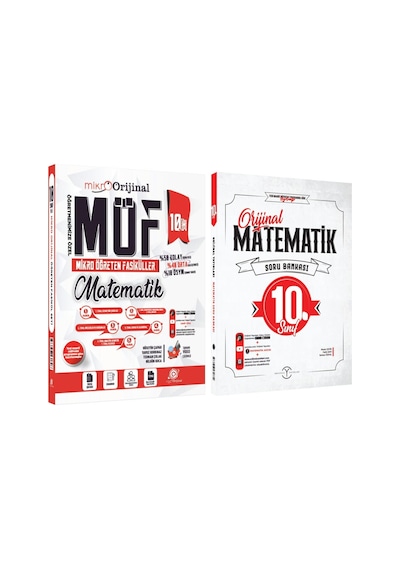 Orijinal Mikro 10. Sınıf Matematik Möf Mikro Öğreten Fasiküller Ve Soru Bankası Seti 2 Kitap