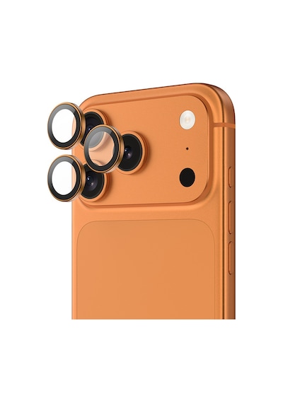 Apple Uyumlu   iPhone 17 Pro Benks Dr Safir Kamera Lens Koruyucu Turuncu