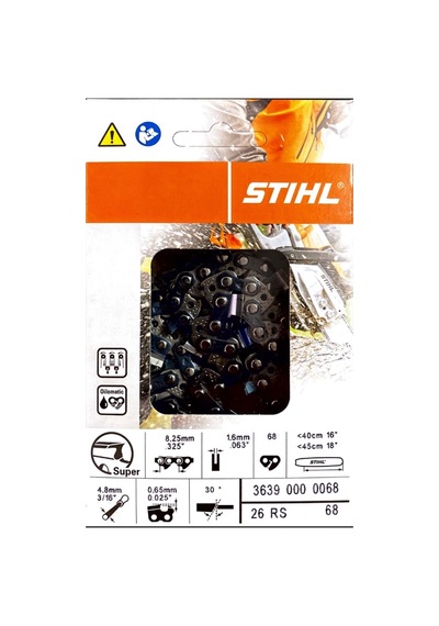 Stihl 250 Motorlu Testere Zinciri 34 Diş 3.25 1.6 Ayak