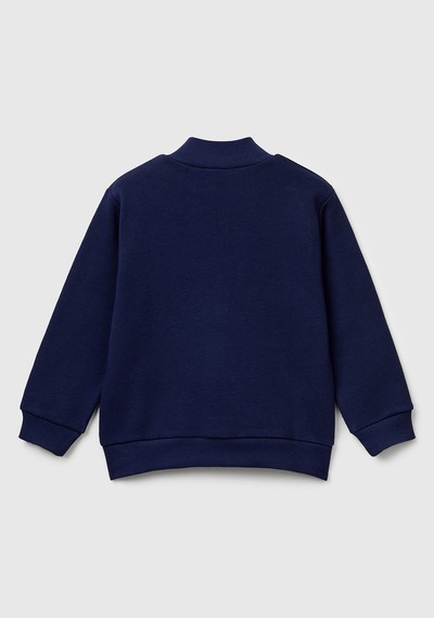 Benetton Erkek Bebek Sweatshırt Lacivert