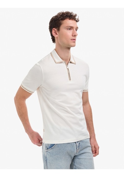 Pierre Cardin Erkek Ekru Tişört 50321201-vr019