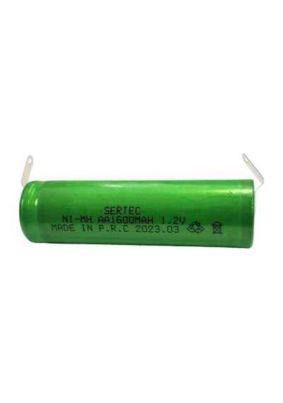 Sertec 1.2volt 1600mah Aa Ni-mh Şarjlı Kalem Pil Puntolu 1 Adet