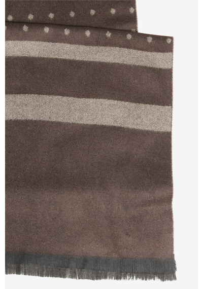 Altınyıldız Classıcs Erkek Bej-kahve Desenli Standart Fit Atkı