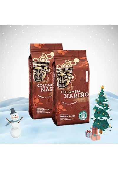 Starbucks Yılbaşı Paketi Colombia Narino Çekirdek Filtre Kahve 250 G X 2