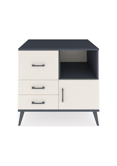Kronos Şifonyer Tek Raflı 3 Çekmeceli Tek Kapaklı 88x59x80 Antrasit-aytaşı Aytaşı Kronos Şifonyer Tek Raflı 3 Çekmeceli Tek Kapaklı 88x59x80 Antrasit-aytaşı Aytaşı