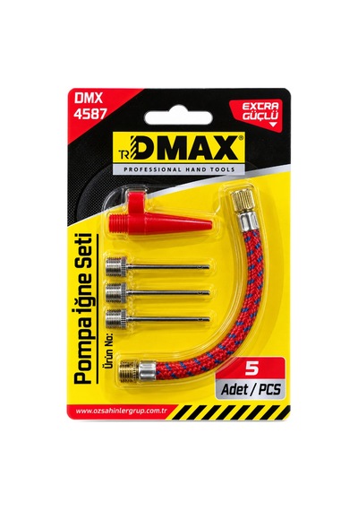 Dmax Pompa İğne Seti Şişirme İğnesi Ve Hava Pompası Adaptör Seti Çok Renkli