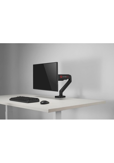 Go-5336 Tek Monitör Kolu, Gaz Yayı Destekli Ayarlanabilir Stand, 43 İla 81 Cm Ekranlara Uygun, 9 Kg Yük Kapasitesi, Kablo Yönetimi - Siyah