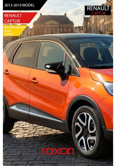 Renault Captur 2013-2019 Batman & Yarasa Ayna Kapağı Parlak Piano Black Sport