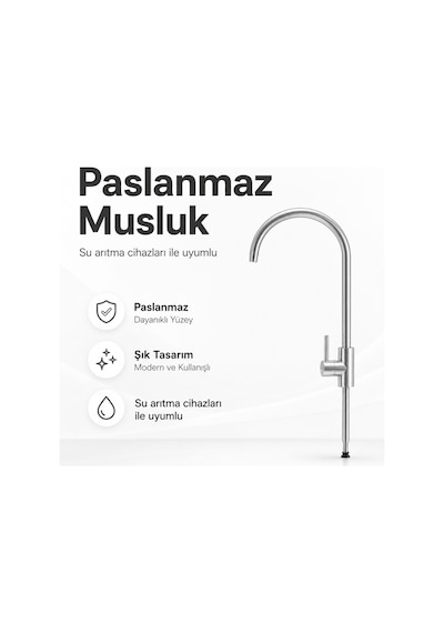Paslanmaz Su Arıtma Cihazı Musluğu 608506106