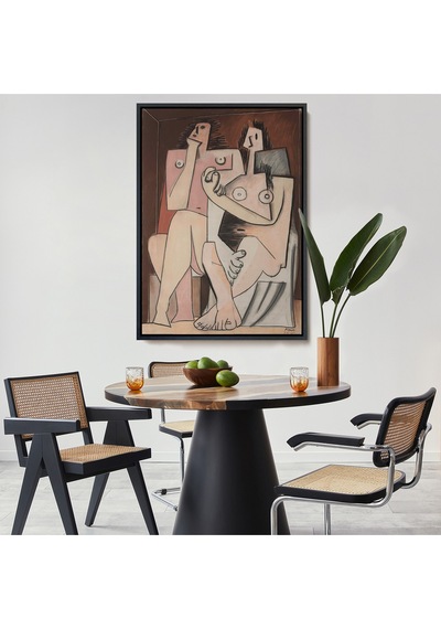 Çerçeveli Pablo Picasso - Adam Ve Kadın Soyut Tablosu - Homme Et Femme-7329