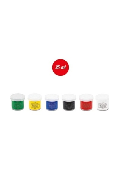 Parmak Boyası 6 Renk 6 X 25 Ml