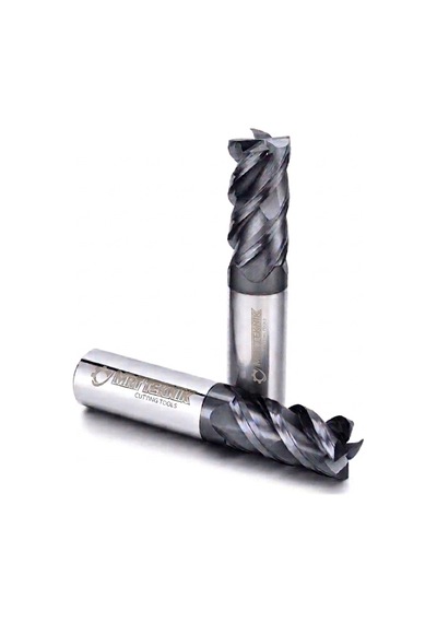 10 Mm 72 Boy Karbür Parmak Freze Chatter Free 4 Ağız Alcrn Kaplama Değişken Helis Pahlı Köşe Cnc Freze Ucu