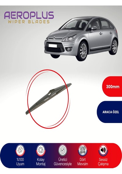 Aeroplus Citroen C4 Arka Silecek 2005-2010