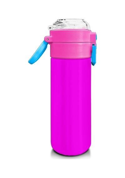 Coral High Kids Pembe Pipetli Ve Direkt İçim Çelik Termos 500 Ml 31843 Pembe