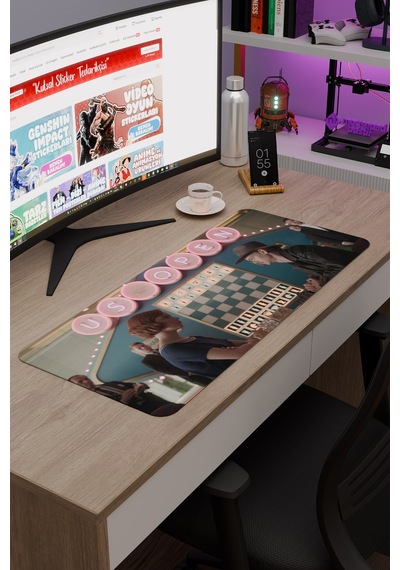 The Queen's Gambit V5 70x30 Xl Gaming Kauçuk Kaymaz Taban Mouse Pad Fare Altlığı
