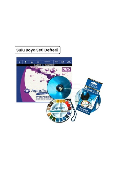 Daler Rowney Aquafine 18Li Sulu Boya Seti Defterli
