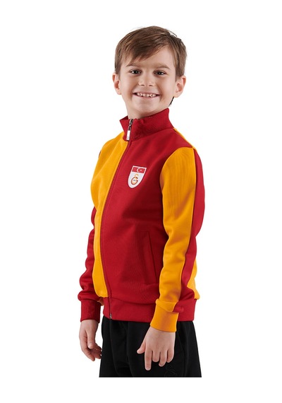 Gsstore Galatasaray Metin Oktay Çocuk Ceket C88102 Sarı - Kırmızı