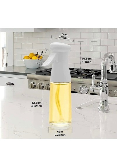 Sprey Cam Yağlık Air Fryer Fritöz Yağ Püskürtücü 210 Ml Beyaz Diğer