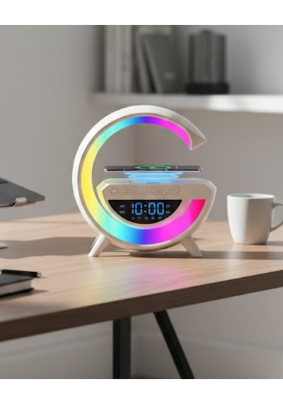 Nrzsnt Modern Rgb Işıklı Kablosuz Hoparlör Uzun Süreli Müzik Keyfi