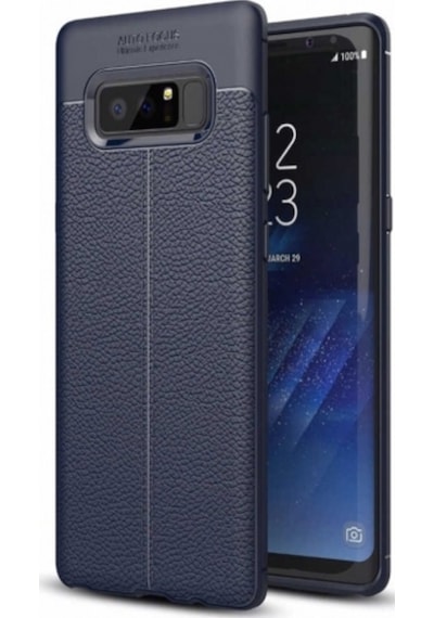 Samsung Uyumlu Galaxy Note 8 Deri Görünümlü Lux Niss Silikon Kilif 457122353