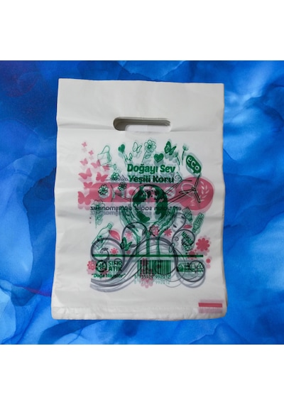 Bio Eczane Poşeti Baskılı El Geçme Poşet 22X32 Cm 1000 Adet 5 Kg