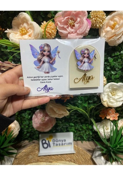 Uv Baskı Pleksi Magnet Söz, Nişan, Nikah, Düğün, Kına, Doğum Günü 10 Adet Bebe Mavisi