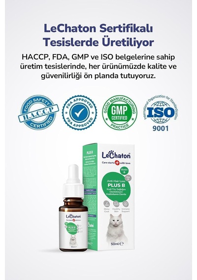 Kedi Tüy Döküm Dökülmesi Önleyici Engelleyici Damla Kediler Için Biyotin Multivitamin 50ml