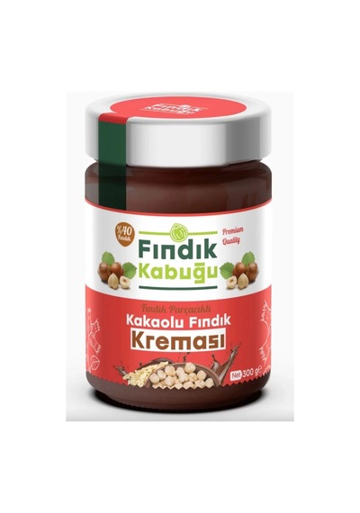 Fındık Kabuğu Fındık Parçacıklı Kakaolu %40 Fındık Kreması 300 Gr X 10 Paket