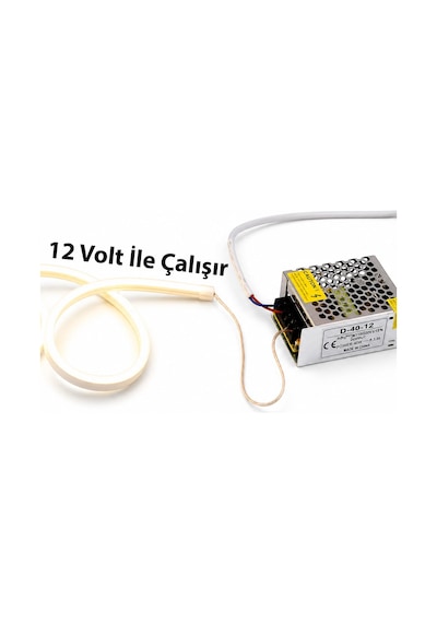 Powermaster Pm-5289 Silikon Kaplama 12 Volt 100 Metre Günışığı 4000k Neon Led Şerit Aydınlatma