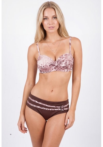 Nbb Bayan Leopar Desenli Bikini Mayo 51702 Çok Renkli