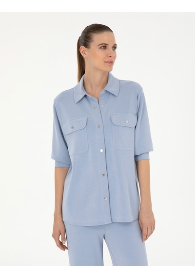 Pierre Cardin Kadın Mavi Hırka Örme 50284723-vr249 Mavi