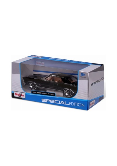 Maisto 1:26 1965 Buick Riviera Model Araba 31214 - Siyah