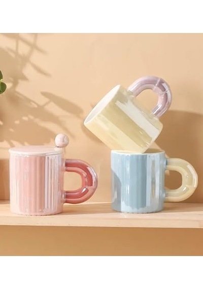 Pastel Tonlu Seramik Kupa Diğer