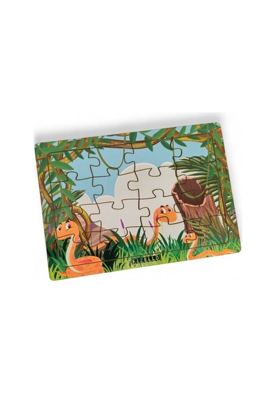 Yılanlar 16 Parça Eğitici Öğretici Ahşap Çocuk Puzzle Yapboz Bebek Çocuk Oyuncak
