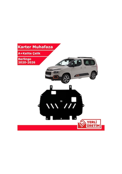 Citroen Berlingo 2020-2026 Çelik Karter Muhafaza Çelik Koruma Sacı A+ Kalite Yerli Üretim