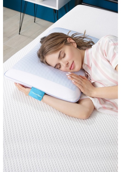Viscofoam Evva Terletmeyen Ortopedik Yastık Serinleten Visco Yastık Jelli Yastık 59x39x13 CM