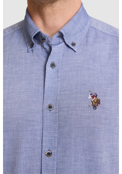 U.s. Polo Assn. Erkek Lacivert Gömlek Basic 50322343-vr033