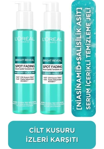 L'Oreal Paris Bright Reveal Serum İçerikli Temizleme Jeli 2 x 150 ML
